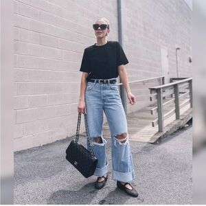 Citizens of Humanity Ayla Baggy Slouchy Ripped Jeans in Pagoda size 23